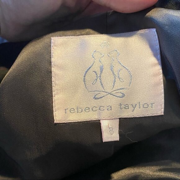 Rebecca Taylor Brown Maroon Striped Blazer - Picture 6 of 6